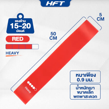 เซ็ตยางยืดออกกำลังกาย HOMEFITTOOLS MINI LOOP BAND 5 ชิ้น_8